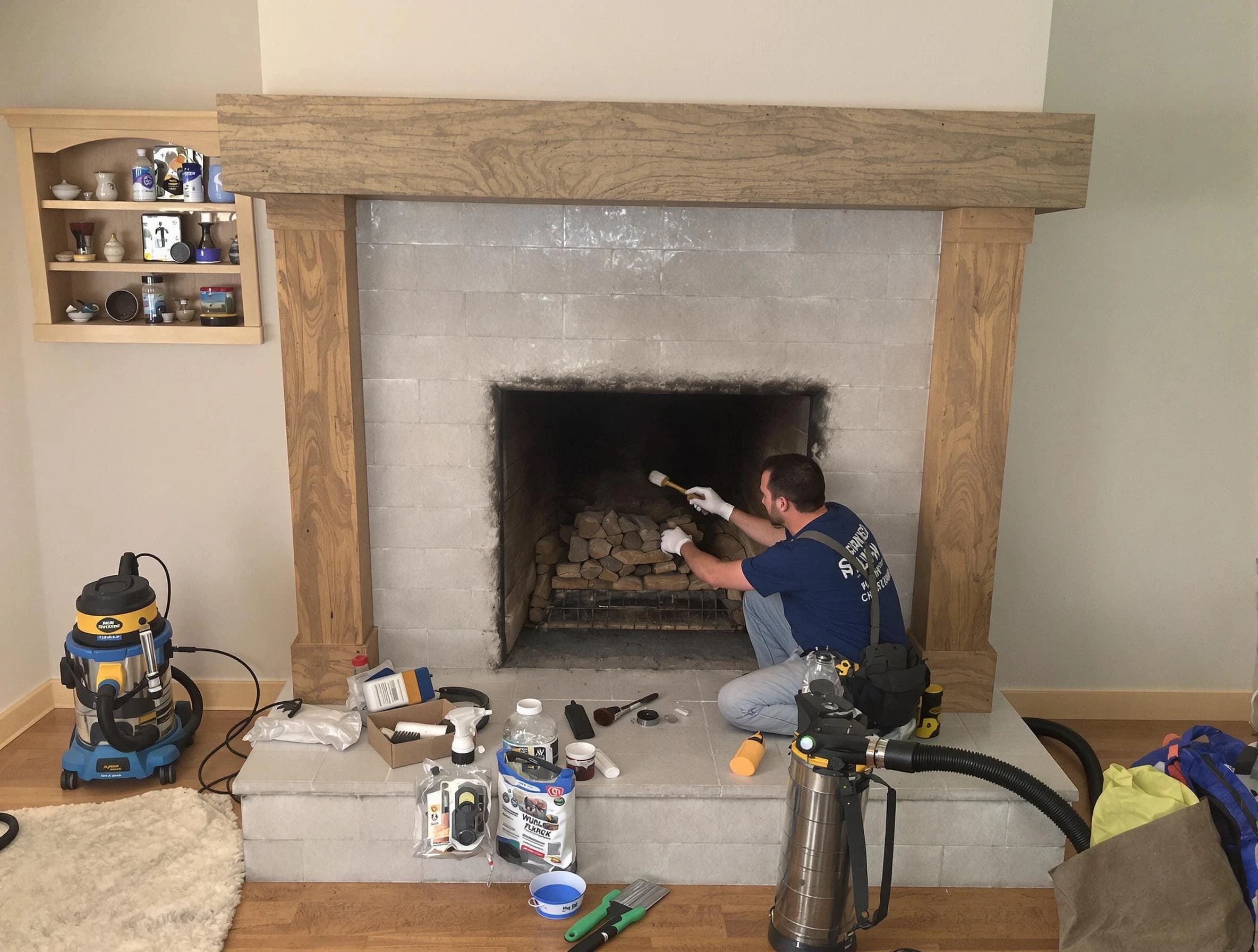Detailed creosote removal process by North Andover Chimney Sweep in North Andover, MA