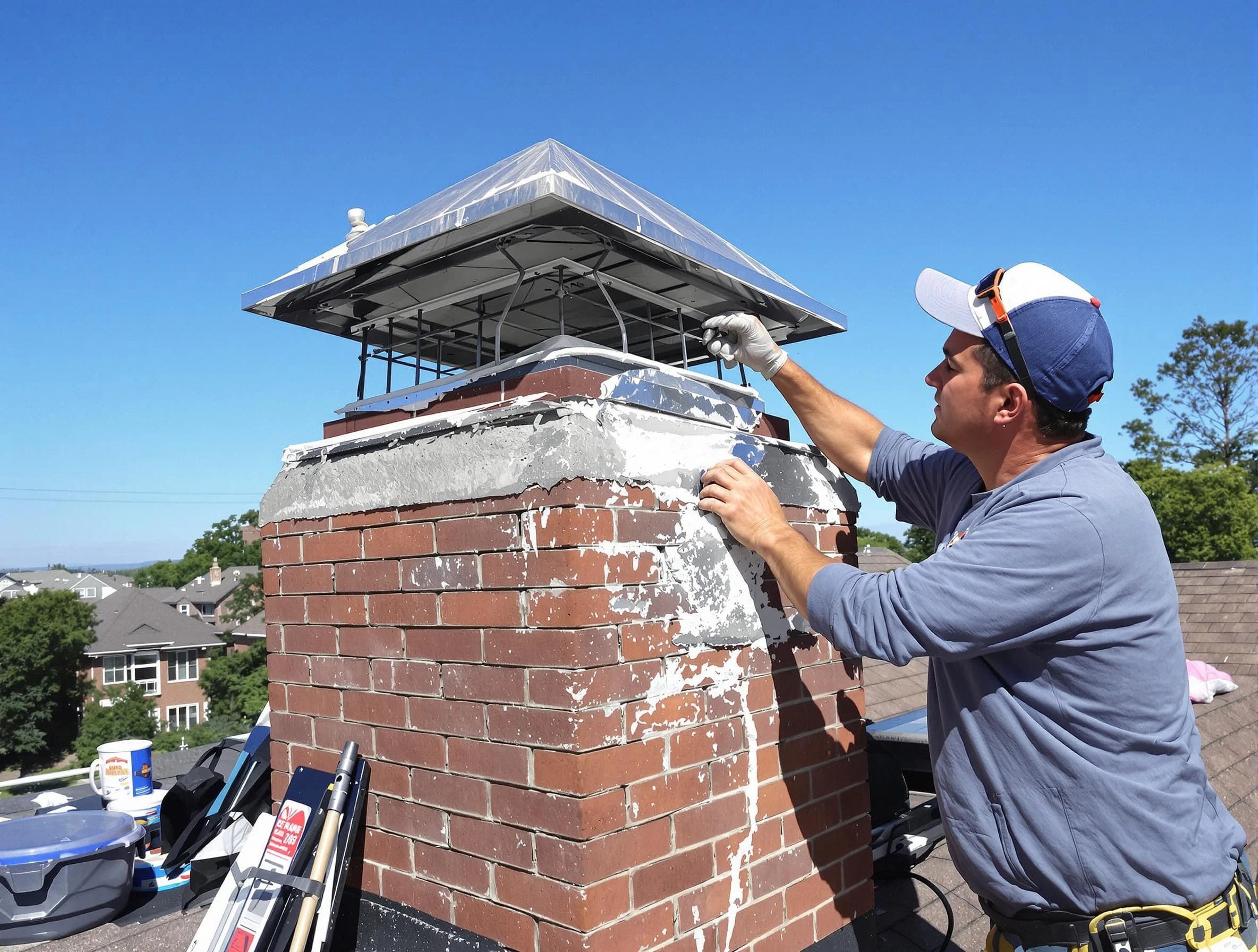 Chimney Crown Services service in North Andover, MA
