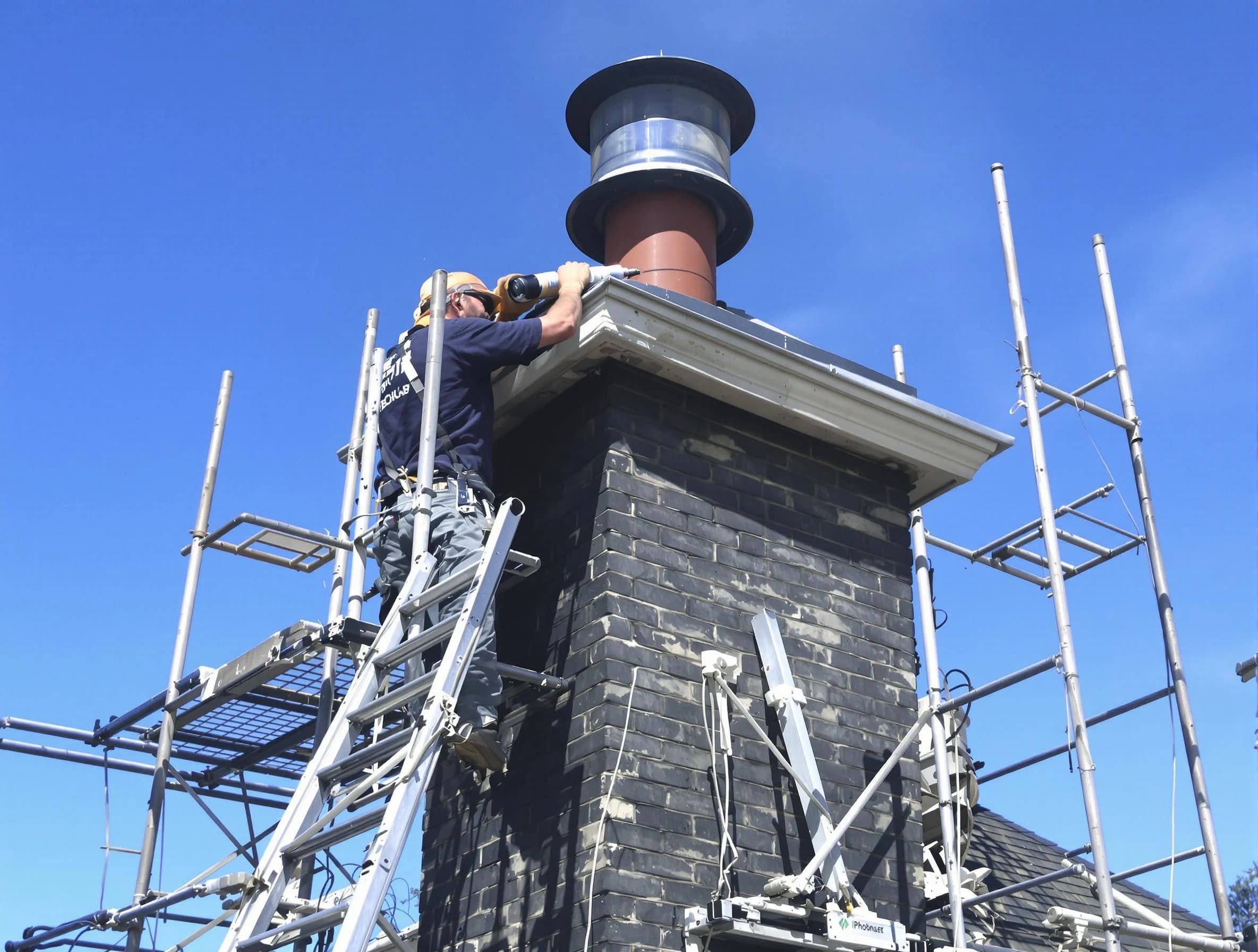 Sturdy chimney crown finished by North Andover Chimney Sweep in North Andover, MA