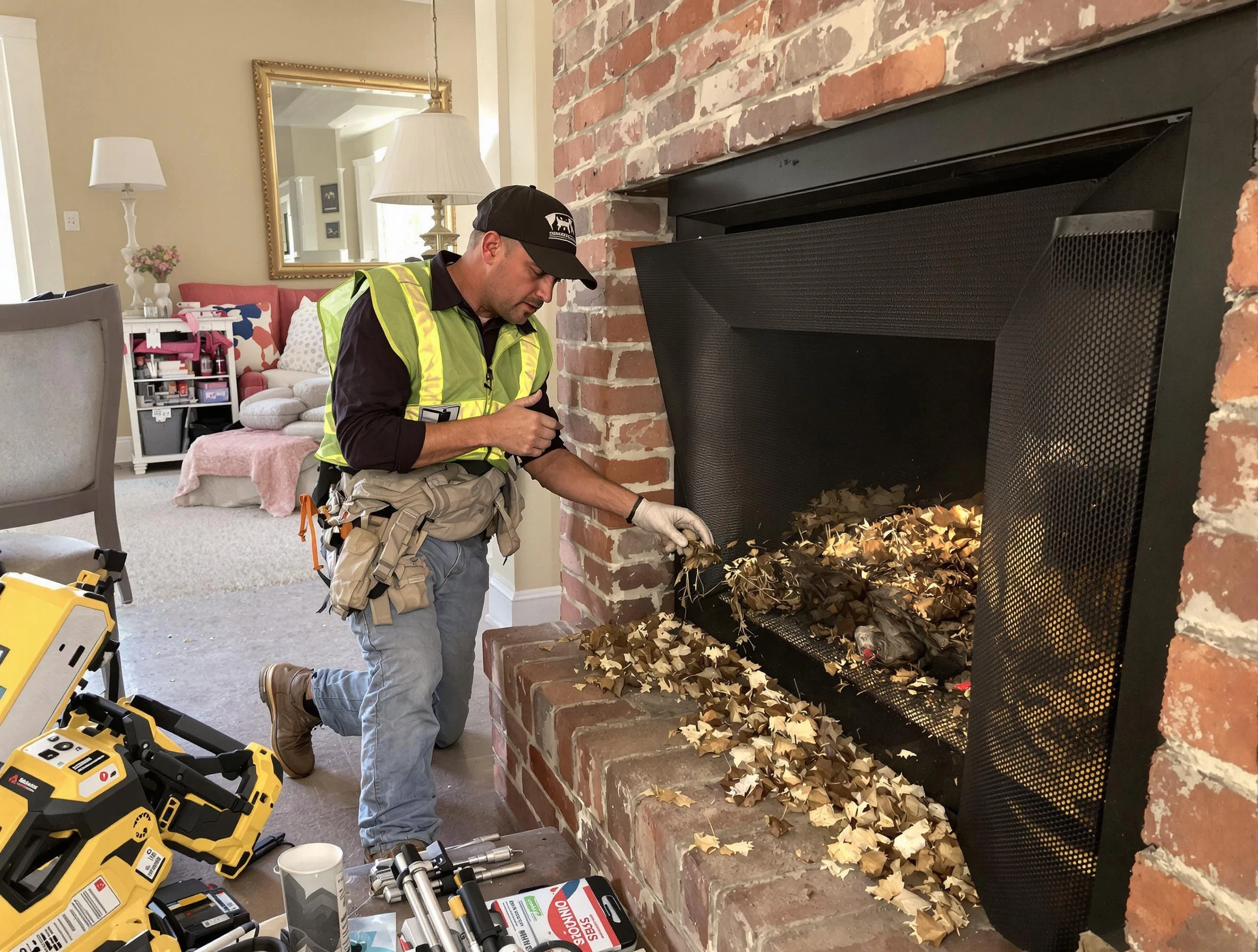 Safe screening installation by North Andover Chimney Sweep in North Andover, MA