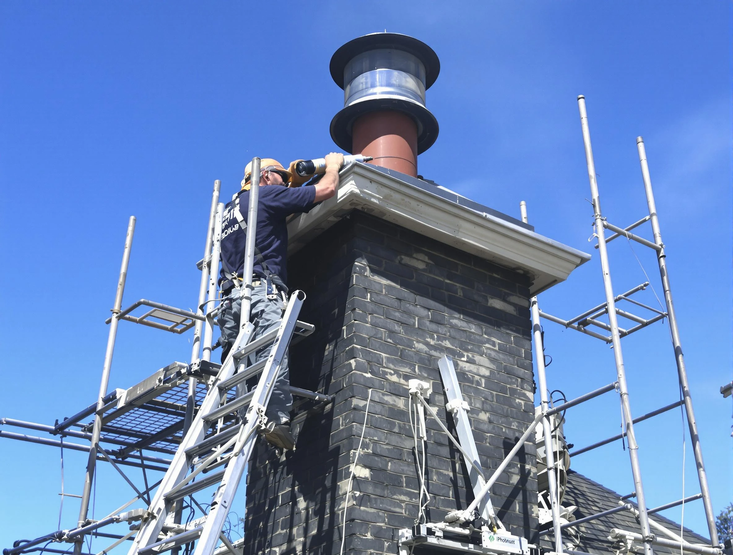 Sturdy chimney crown finished by North Andover Chimney Sweep in North Andover, MA