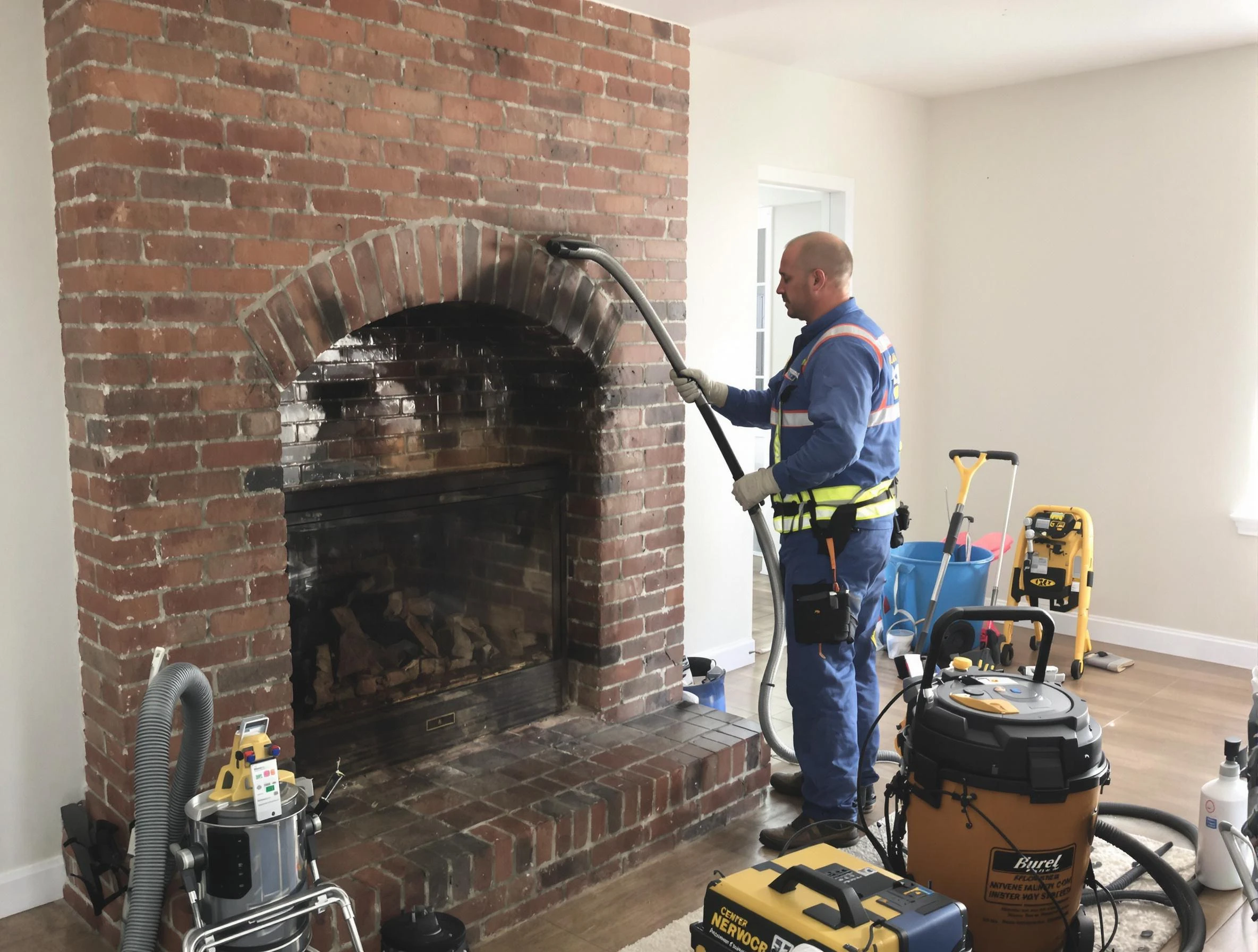 North Andover Chimney Sweep expert performing detailed chimney sweep in North Andover, MA