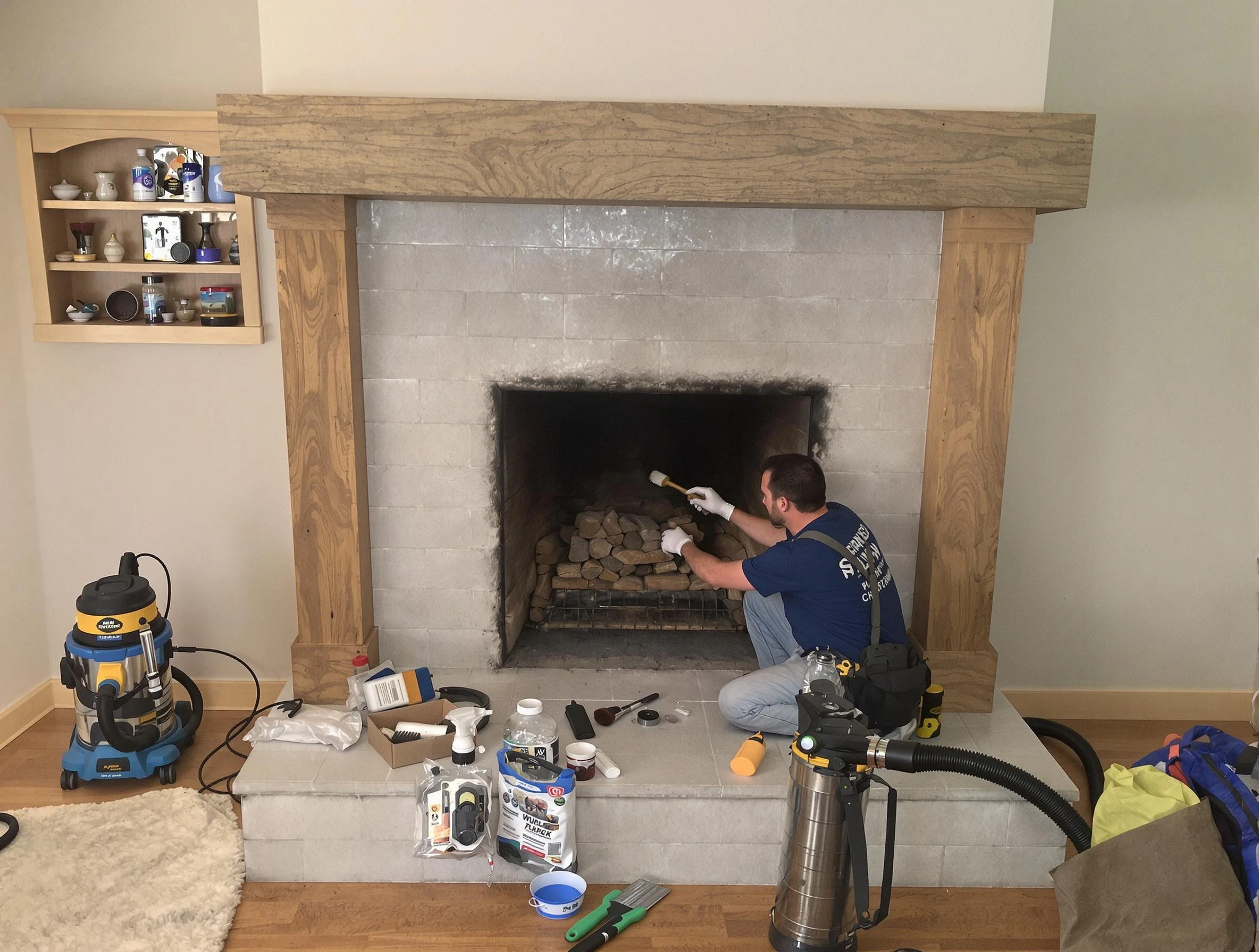 Detailed creosote removal process by North Andover Chimney Sweep in North Andover, MA